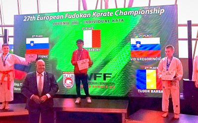 Evropsko prvenstvo v karateju – uspeh našega učenca Vida